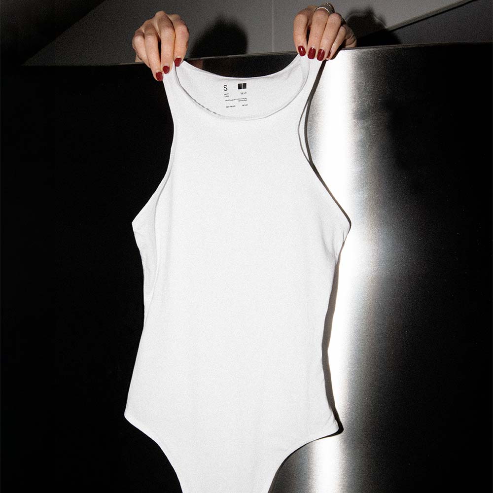 Women's High-Neck Thong Bodysuit