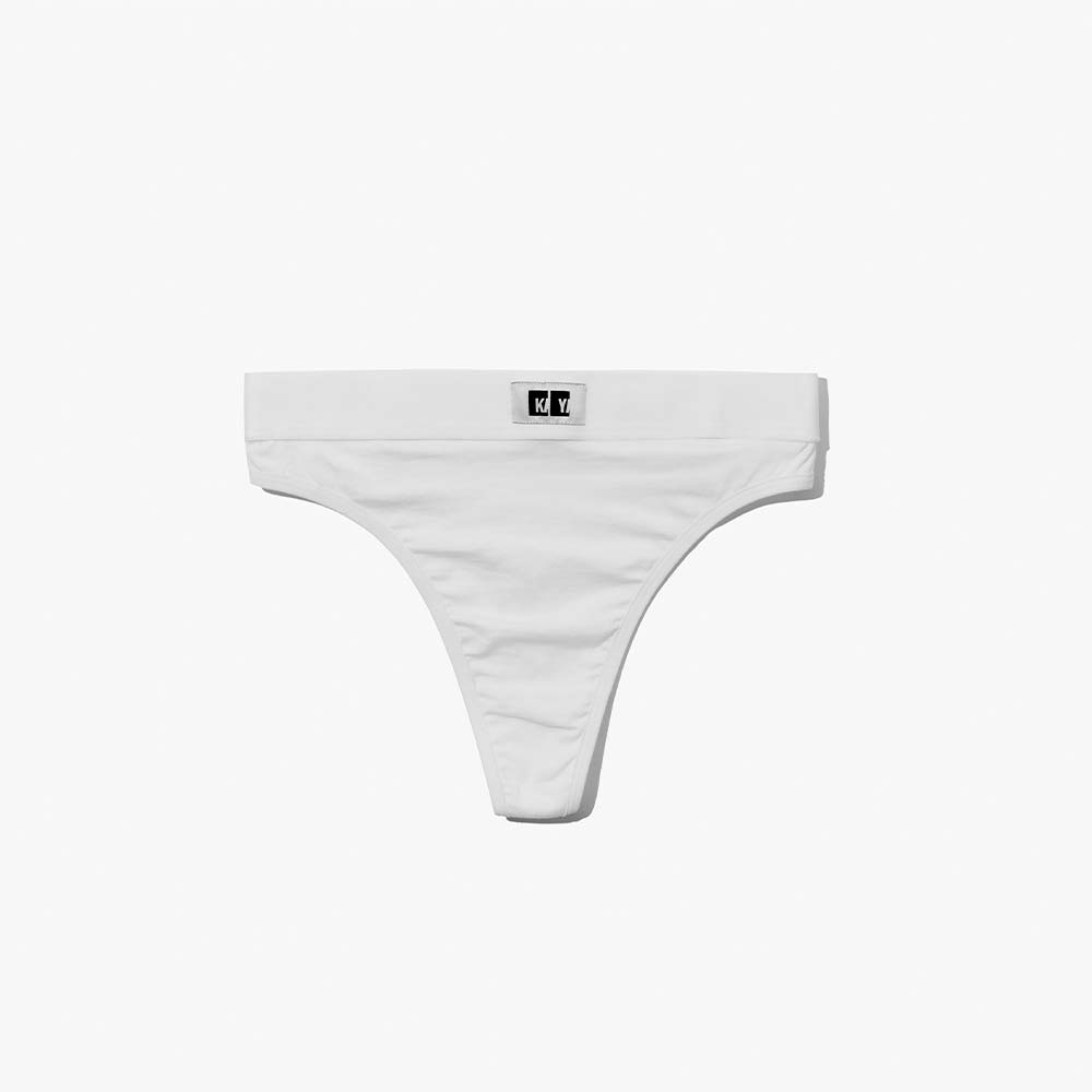 Cotton Thong + Elastic + Logo