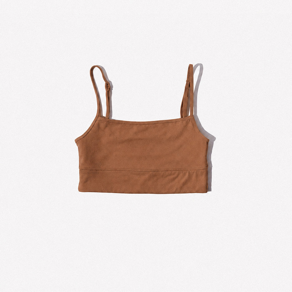 Straight-Neck Bra Top