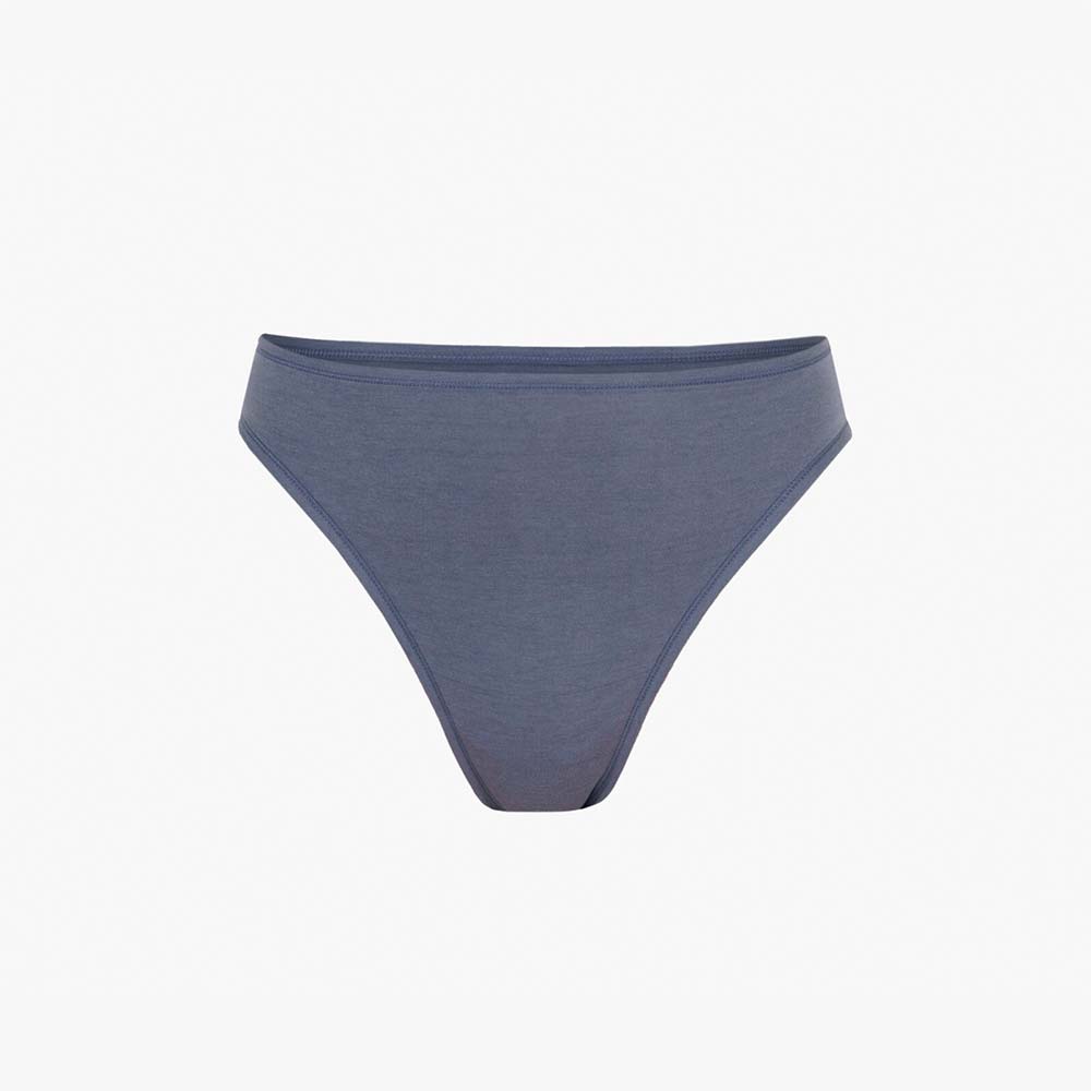 Plain Cotton Thong | 3-Pack Slate & Peach