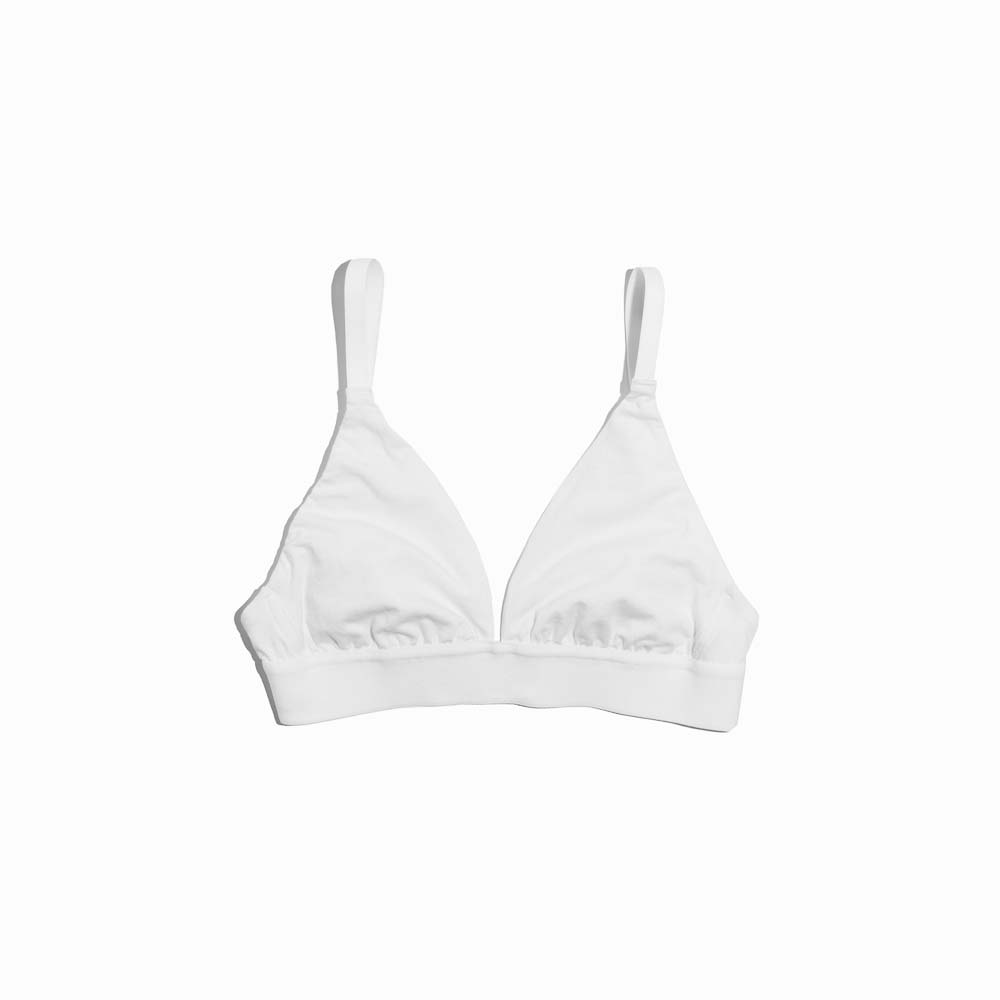 Plain Cotton Triangle Bra