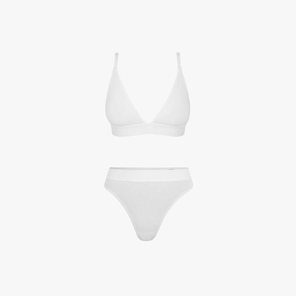 Triangle Bra + Elastic Thong Set