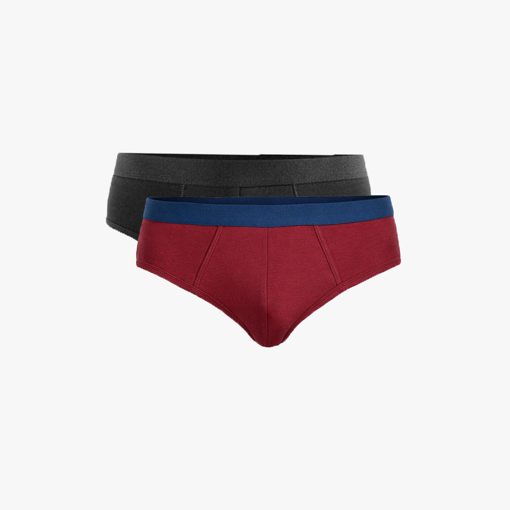 Plain Cotton Brief | 2-Pack Two Colors