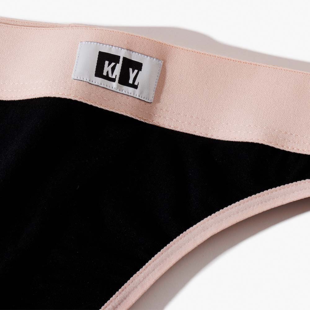 Cotton Thong + Elastic + Logo