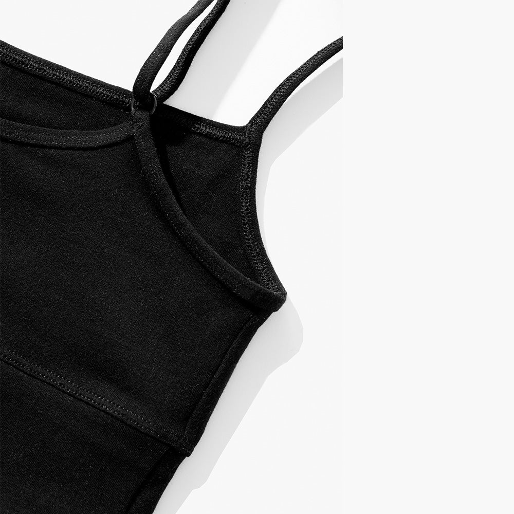Straight-Neck Bra Top
