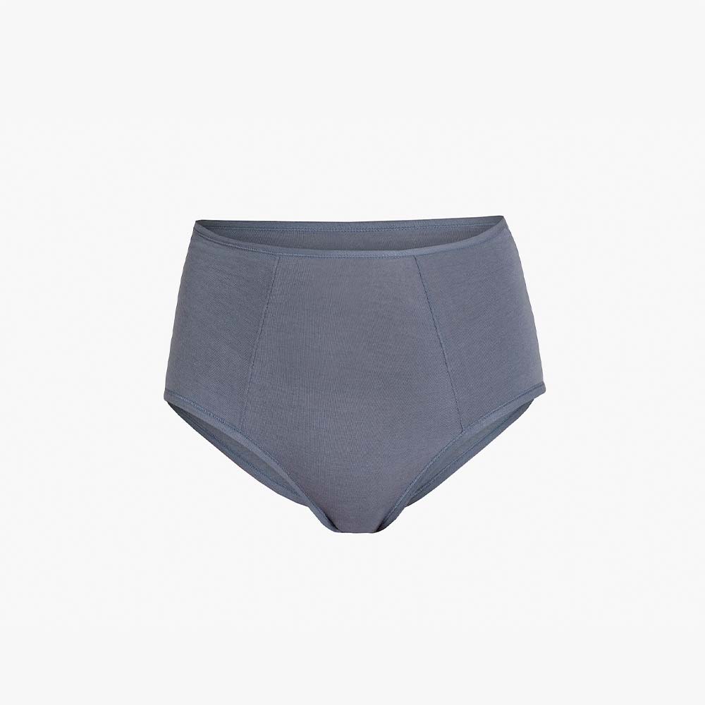 Plain Cotton High-Waist Brief | 3-Color Pack White, Peach, Slate