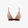 Triangle Bra | Mocha with Wine Band