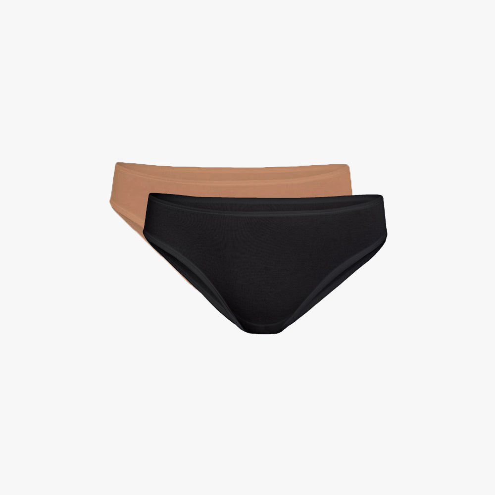 Plain Cotton Bikini Brief | 2-Pack