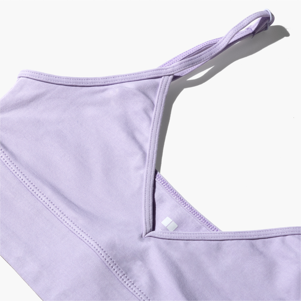 V-Neck Bra Top + Plain French Brief Set