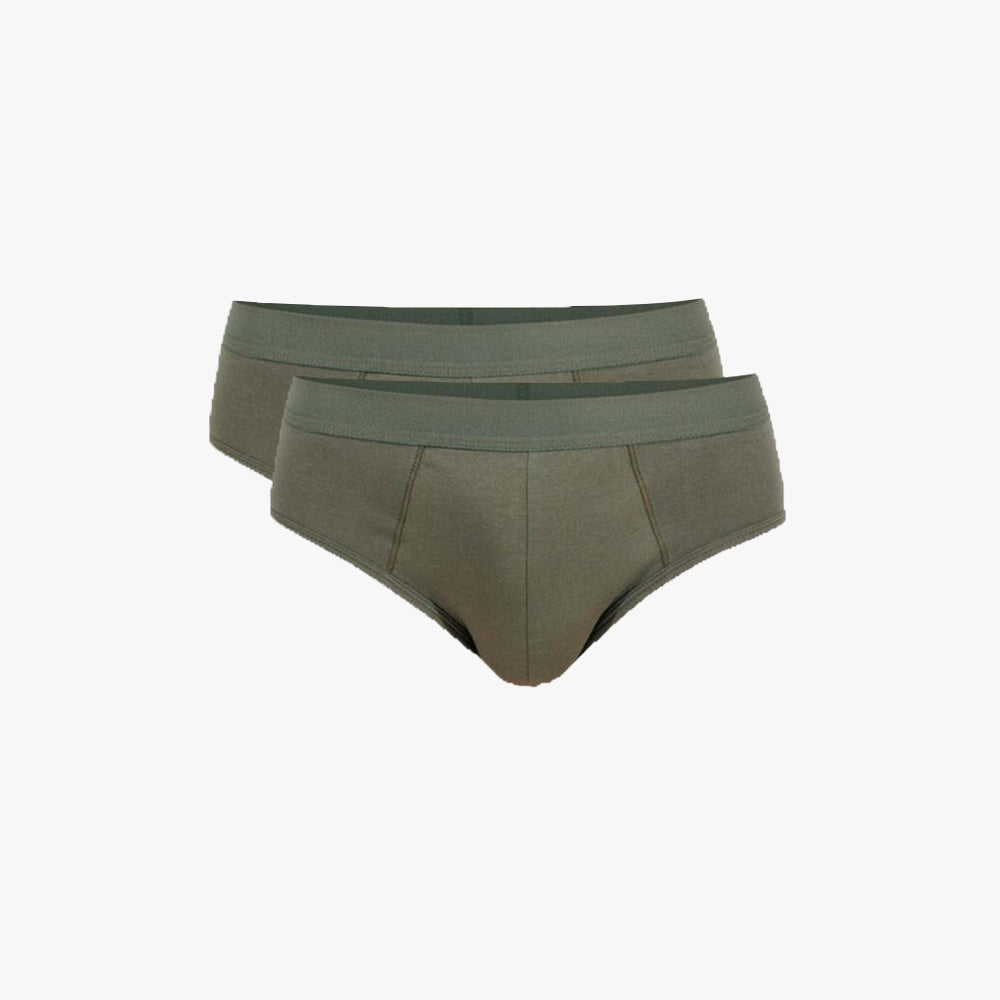 Plain Cotton Brief | 2-Pack Single Color