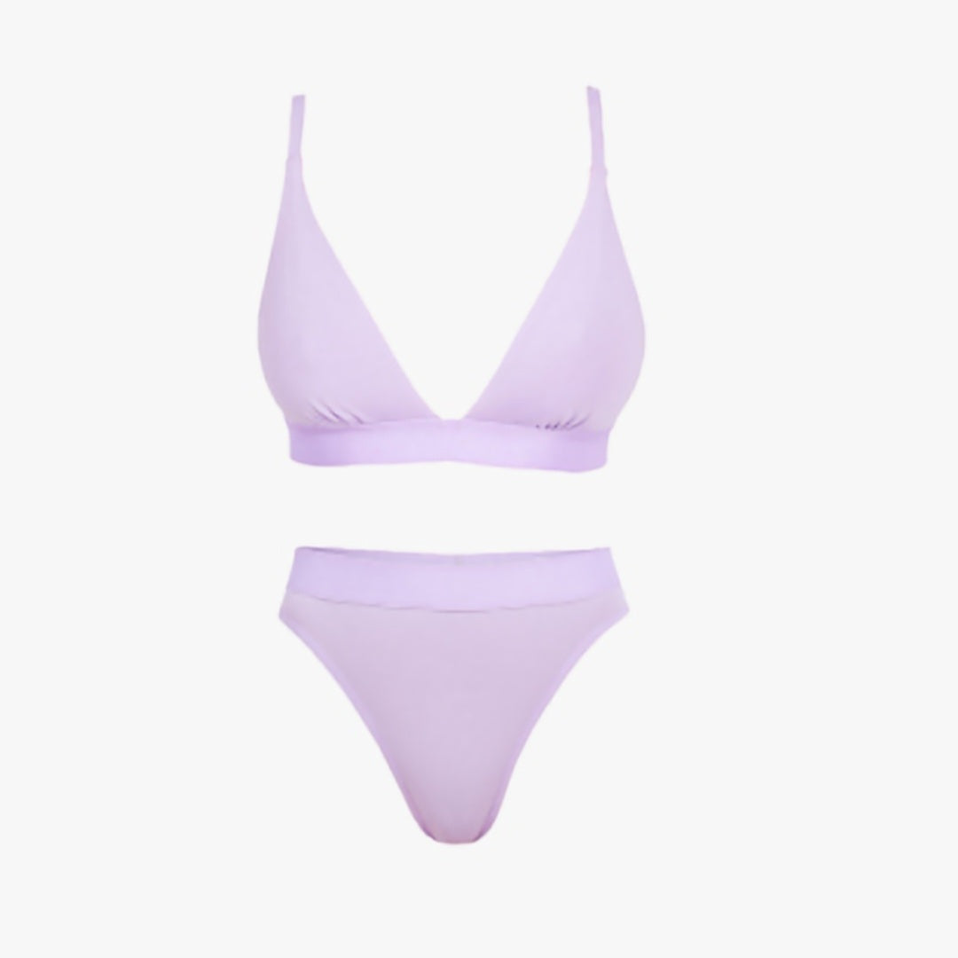 Triangle Bra + Elastic Thong Set