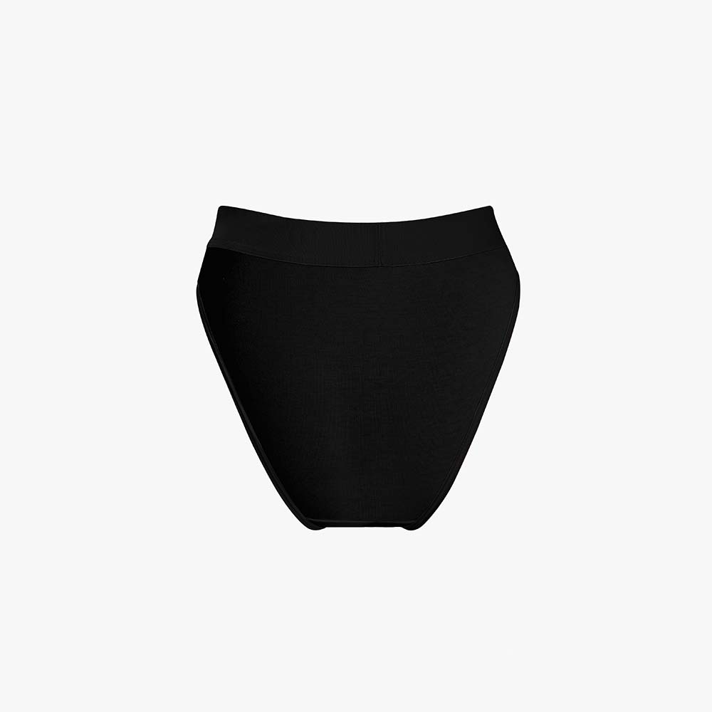 V-Neck Bra Top + Plain French Brief Set