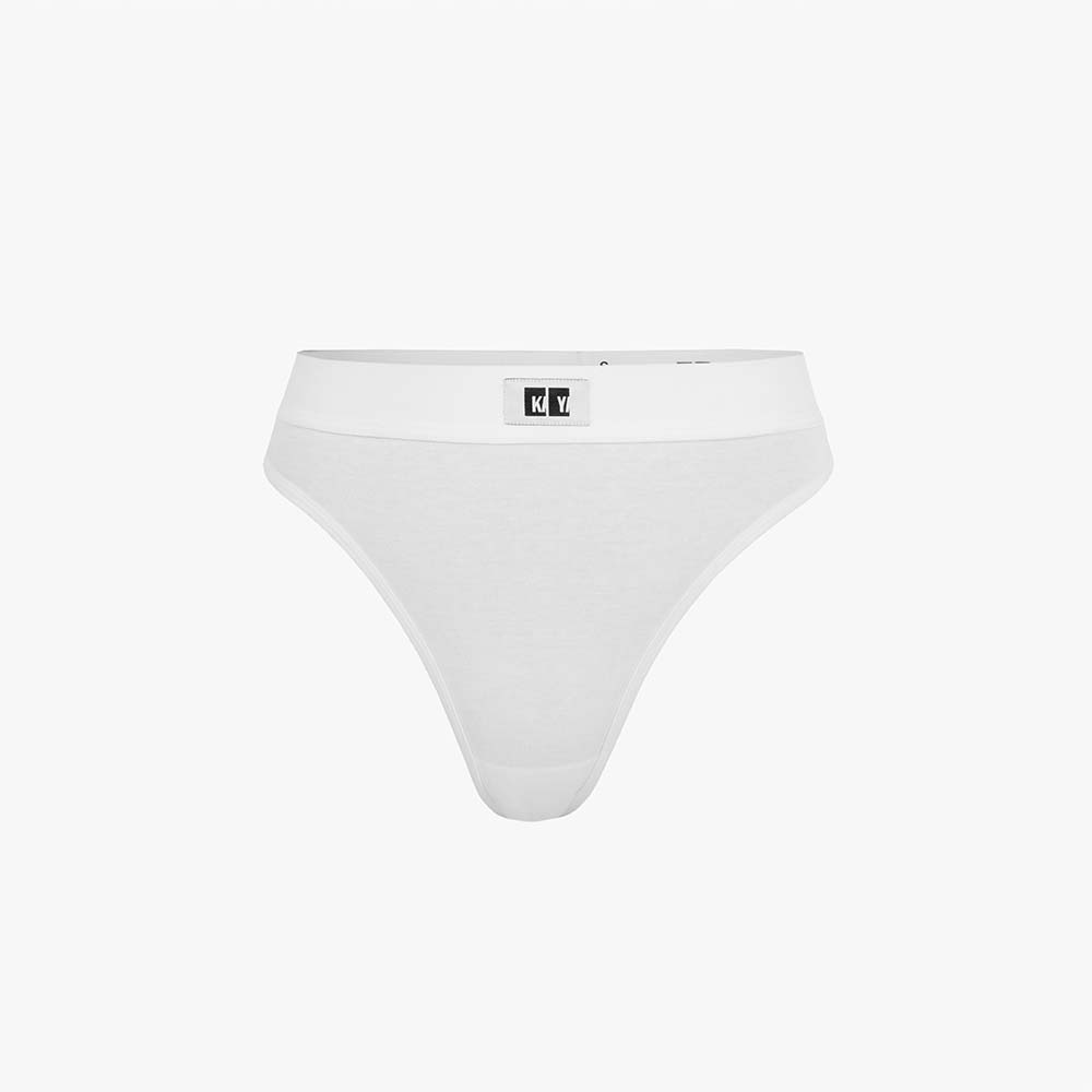 Cotton Thong + Elastic + Logo