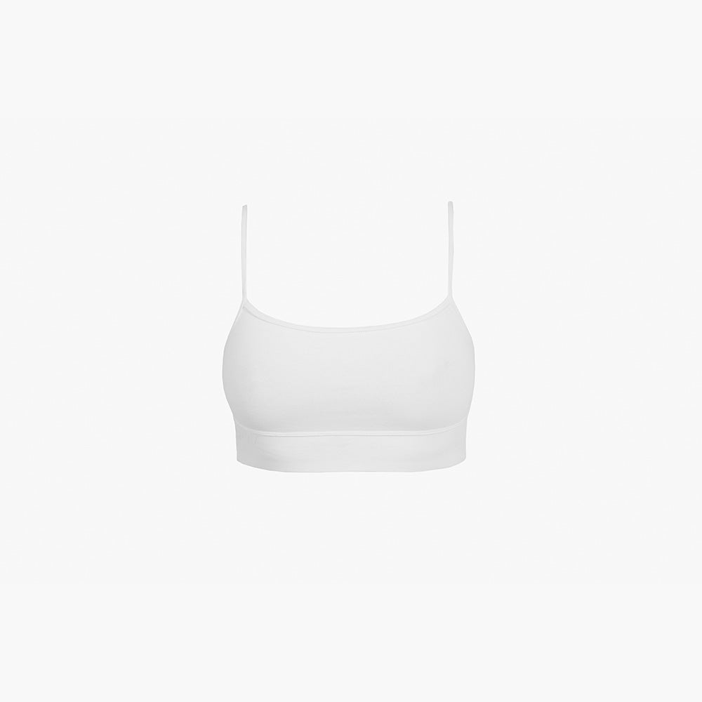 Straight-Neck Bra Top