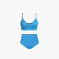 V-Neck Bra Top + High-Waist Brief Set