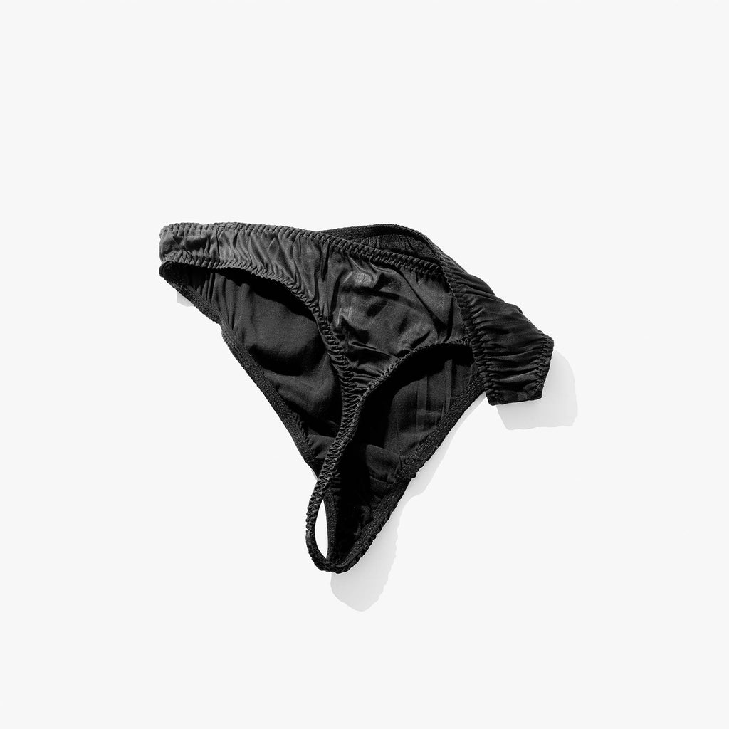 Plain Plant-Based Silk Thong