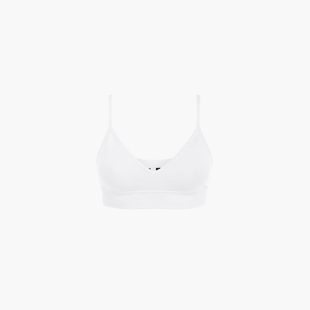 V-Neck Bra Top + High-Waist Brief Set