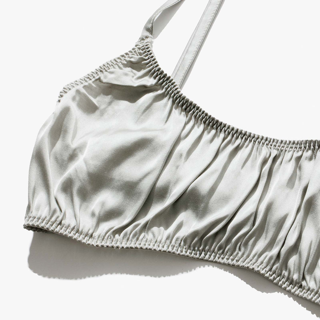 Plain Plant-Based Silk Bralette