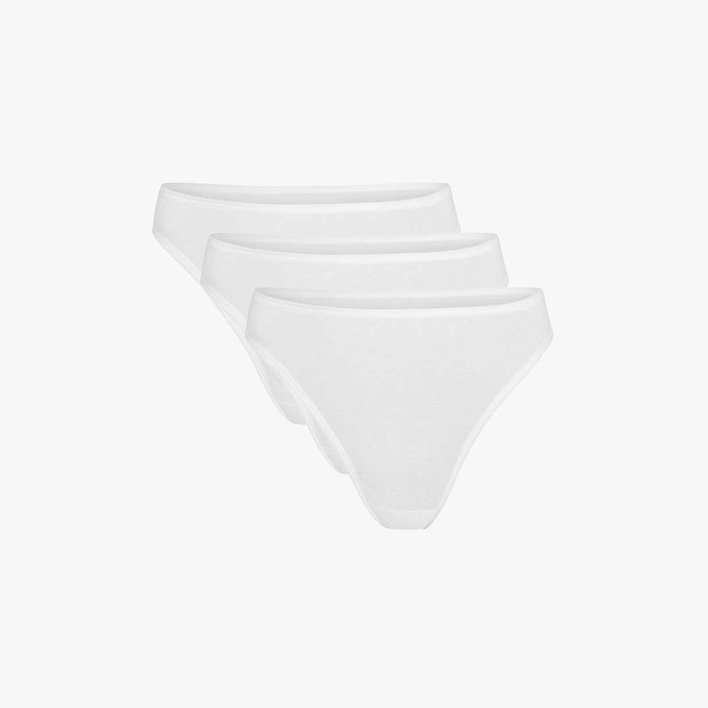 Plain Cotton Thong | 3-Pack