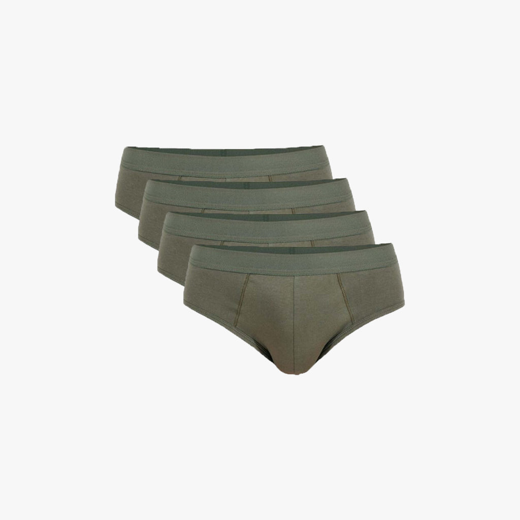 Plain Cotton Brief | 4-Pack Single Color