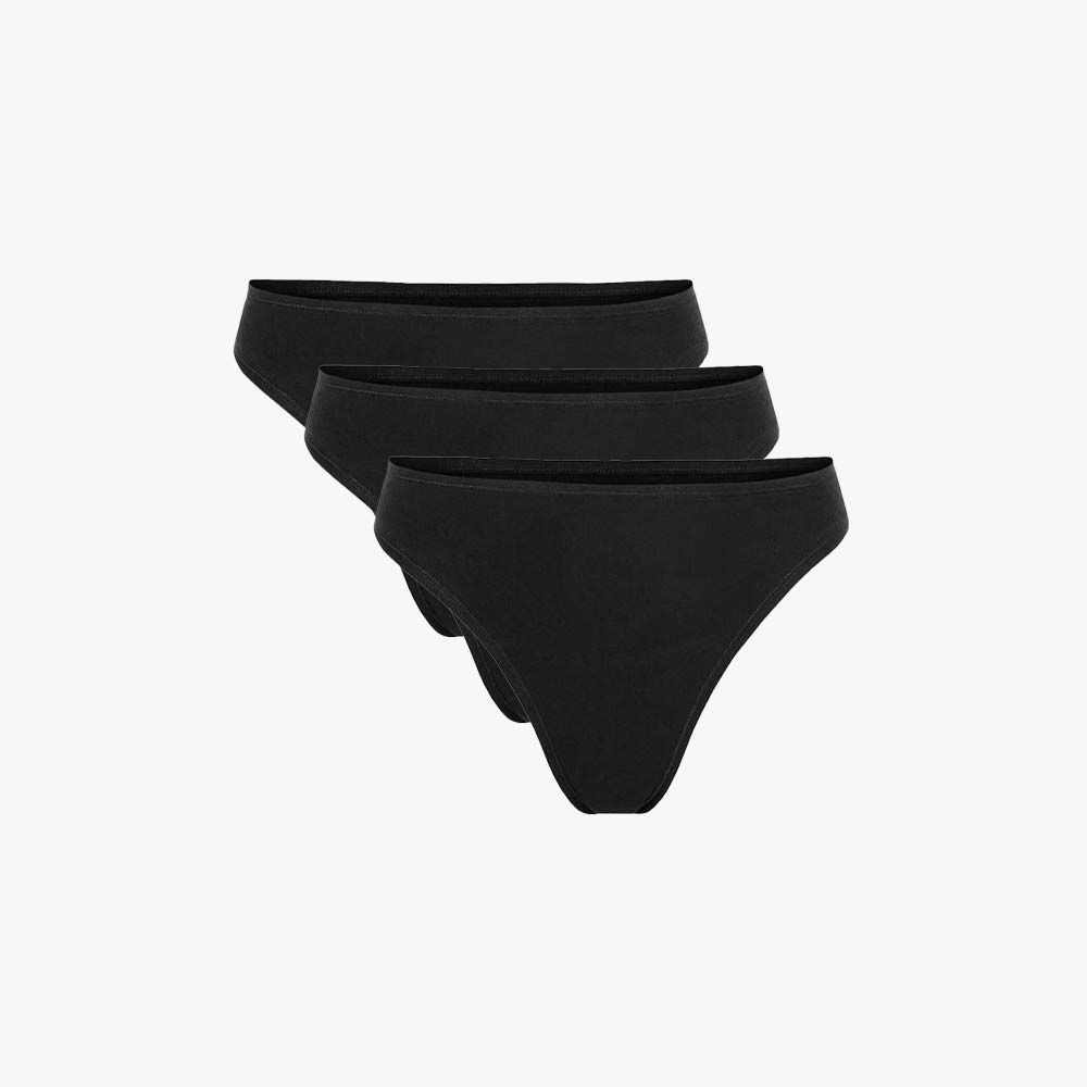Plain Cotton Thong | 3-Pack