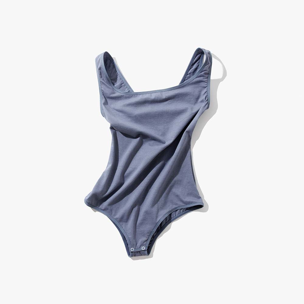 Women's Tank Bodysuit | Slate & Peach
