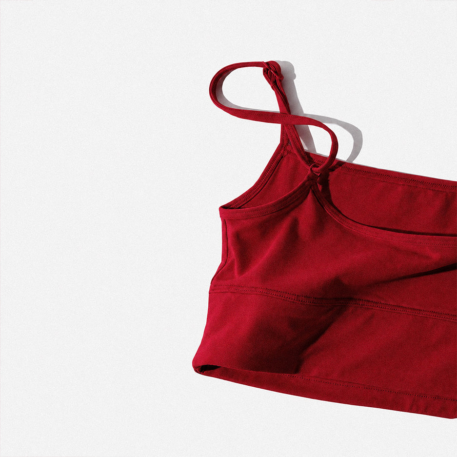 Straight-Neck Bra Top