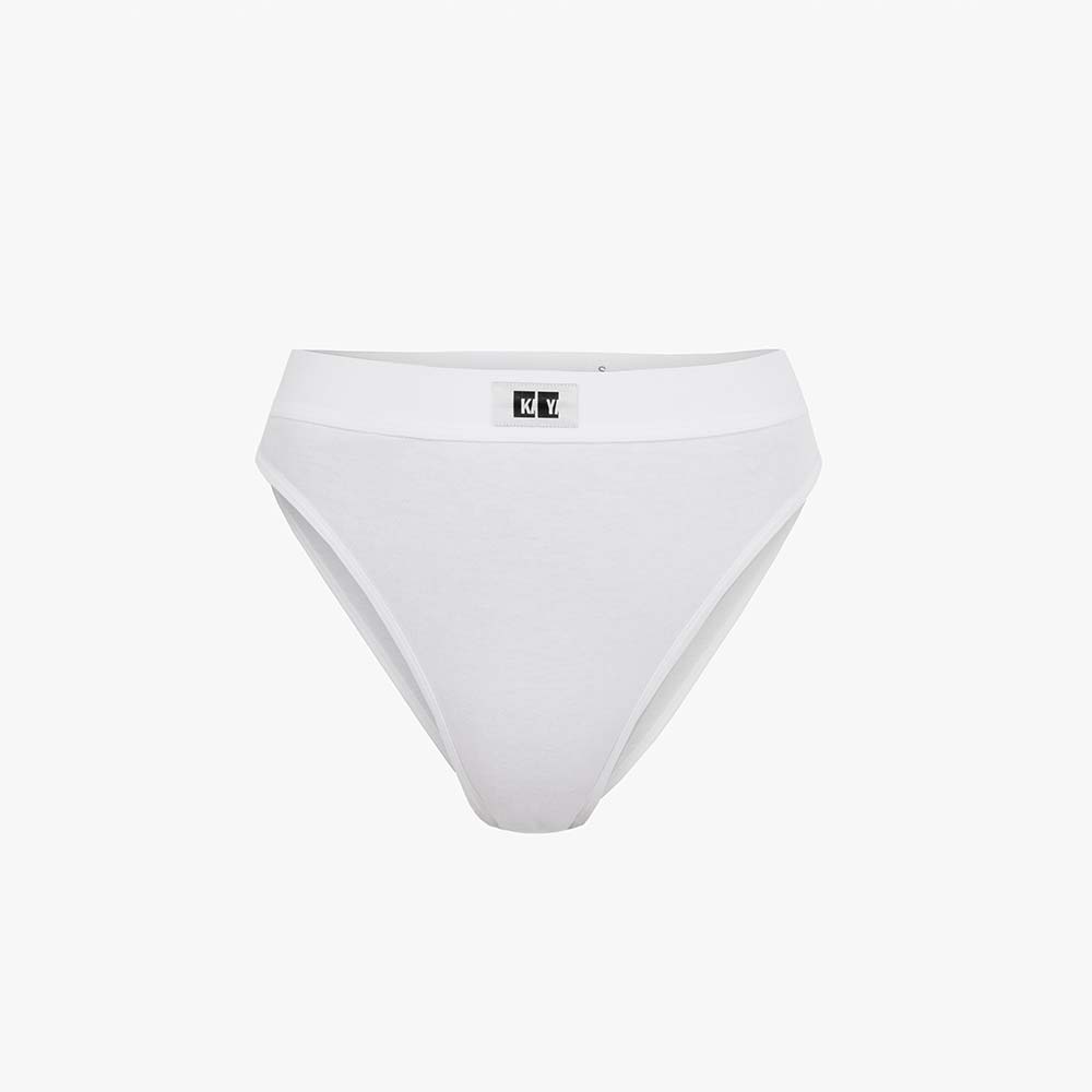 Cotton French Brief + Elastic + Logo