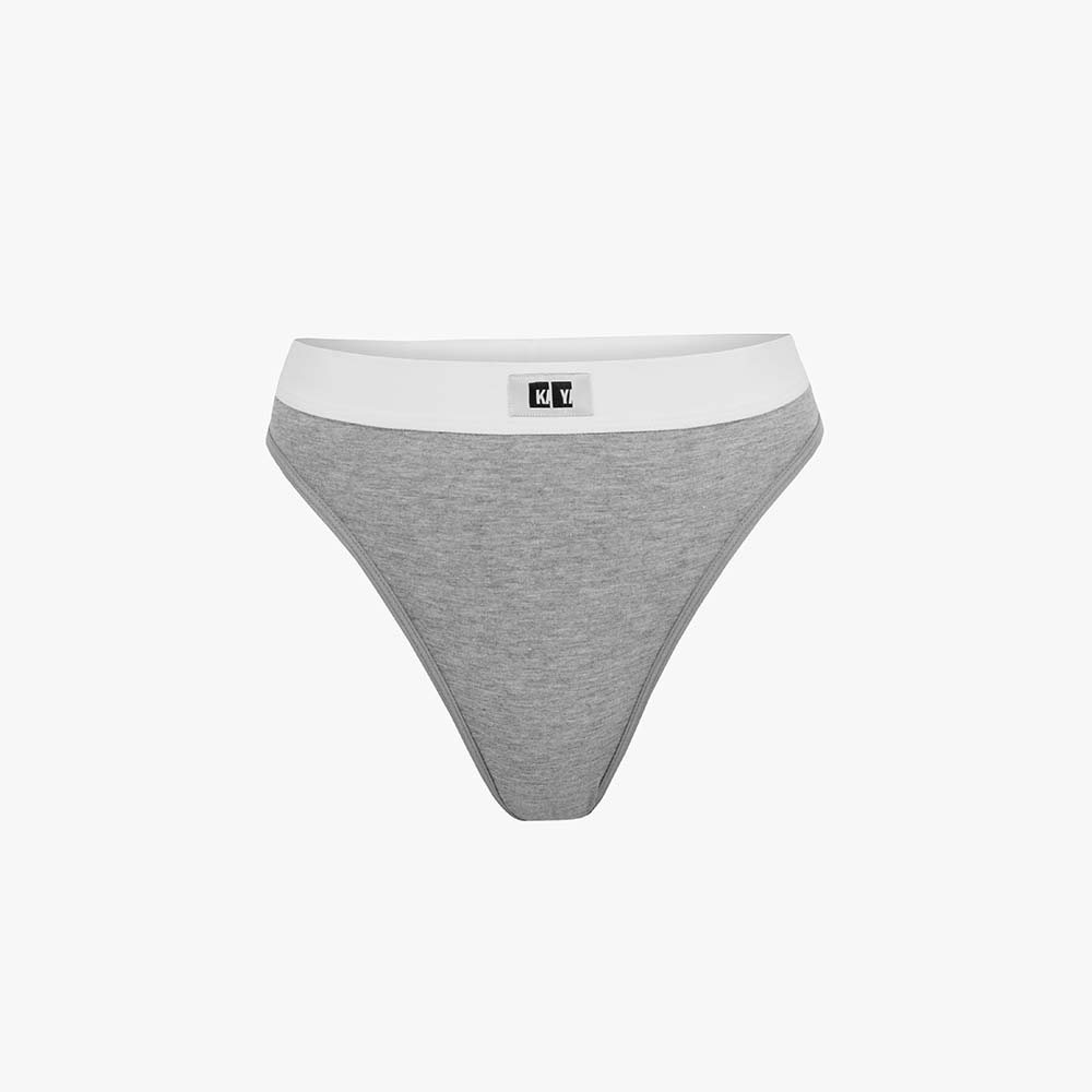 Cotton Thong + Elastic + Logo