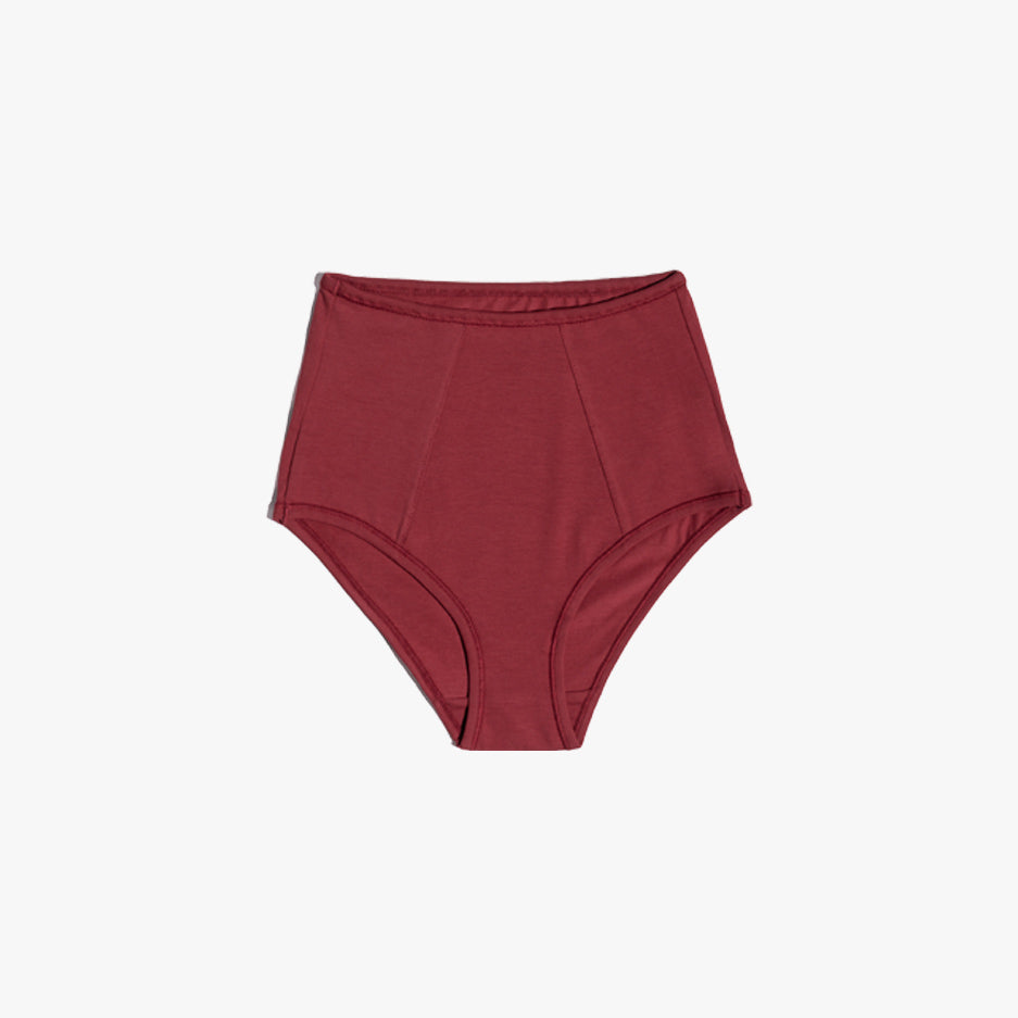 Plain Cotton High-Waist Brief | 3-Pack