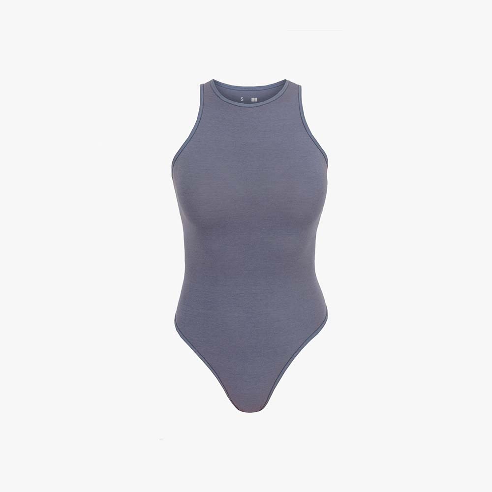 Women's High-Neck Thong Bodysuit