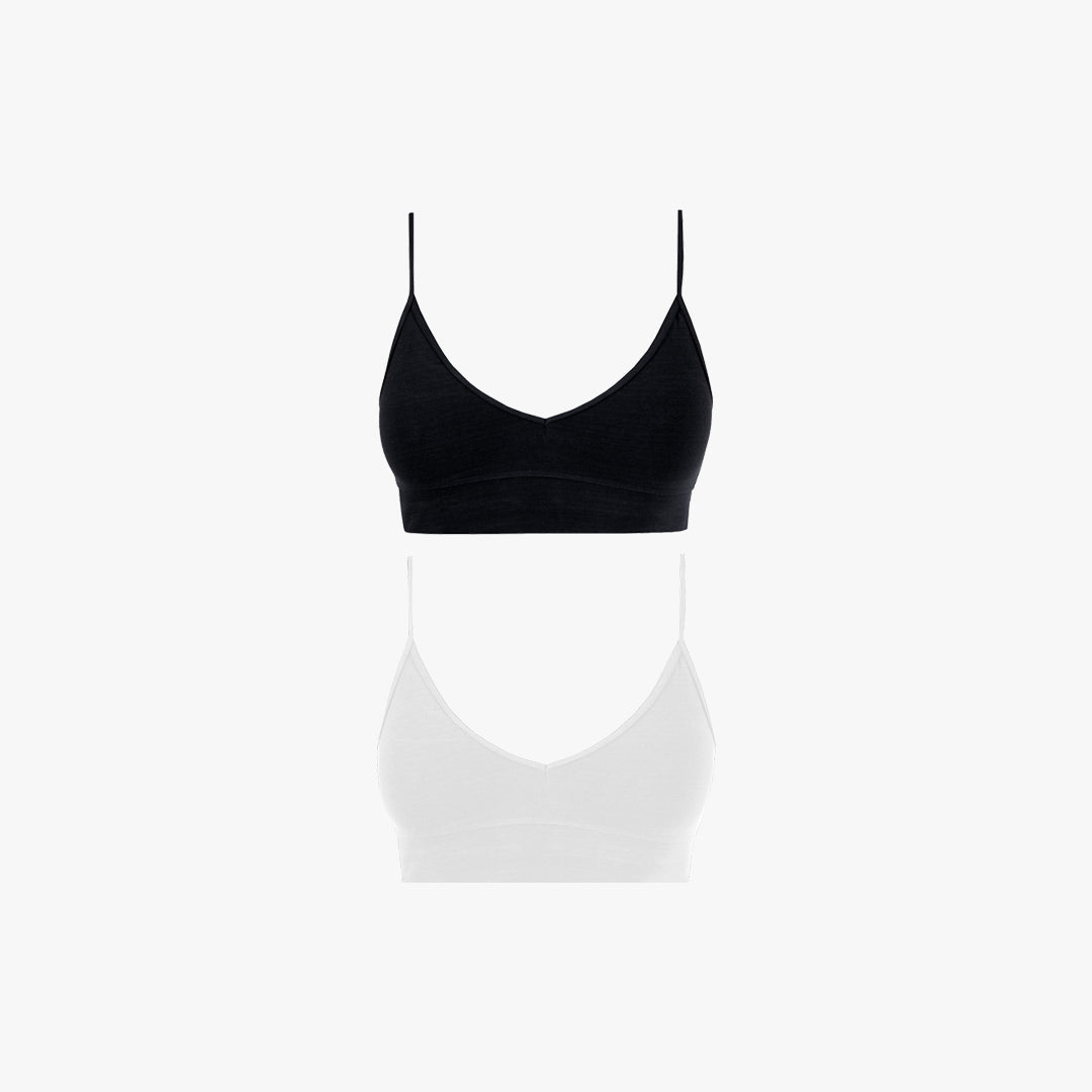 V-Neck Bra Top | 2-Pack