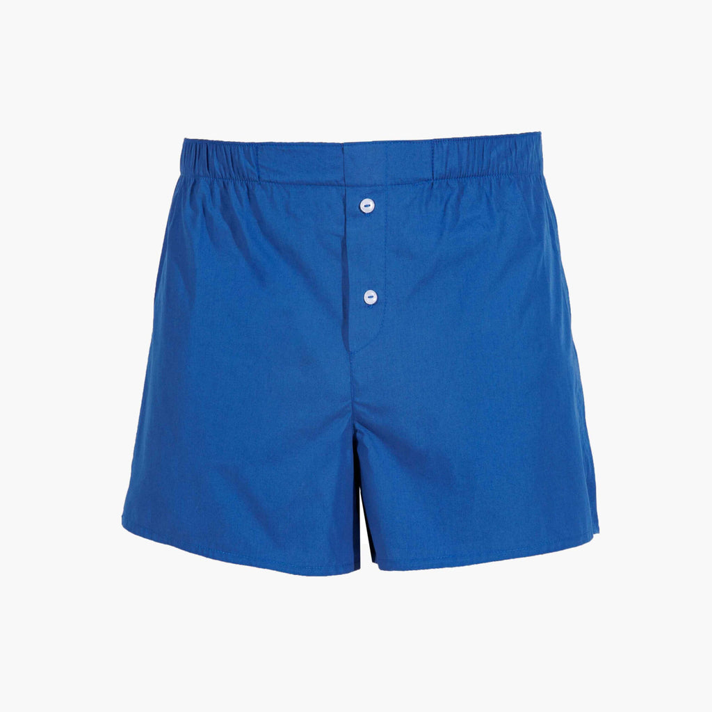 Unisex Cotton Boxer | Blue, Brick Red & White