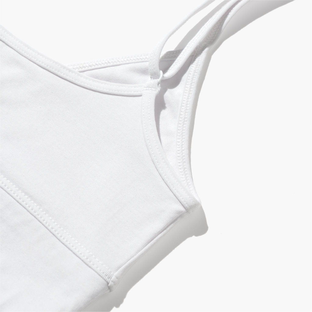 V-Neck Bra Top + Plain French Brief Set