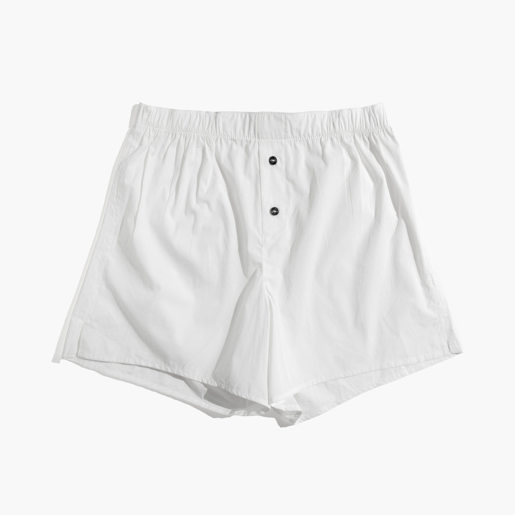 Unisex Cotton Boxer | Blue, Brick Red & White
