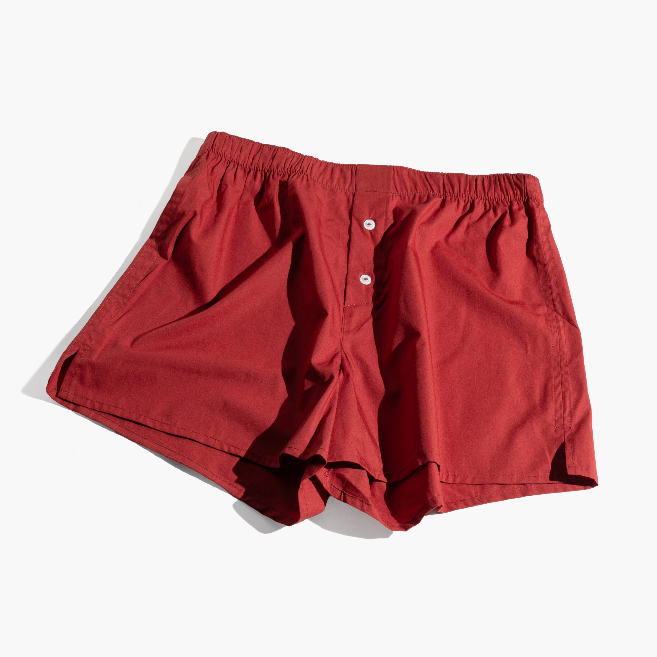 Unisex Cotton Boxer | Blue, Brick Red & White
