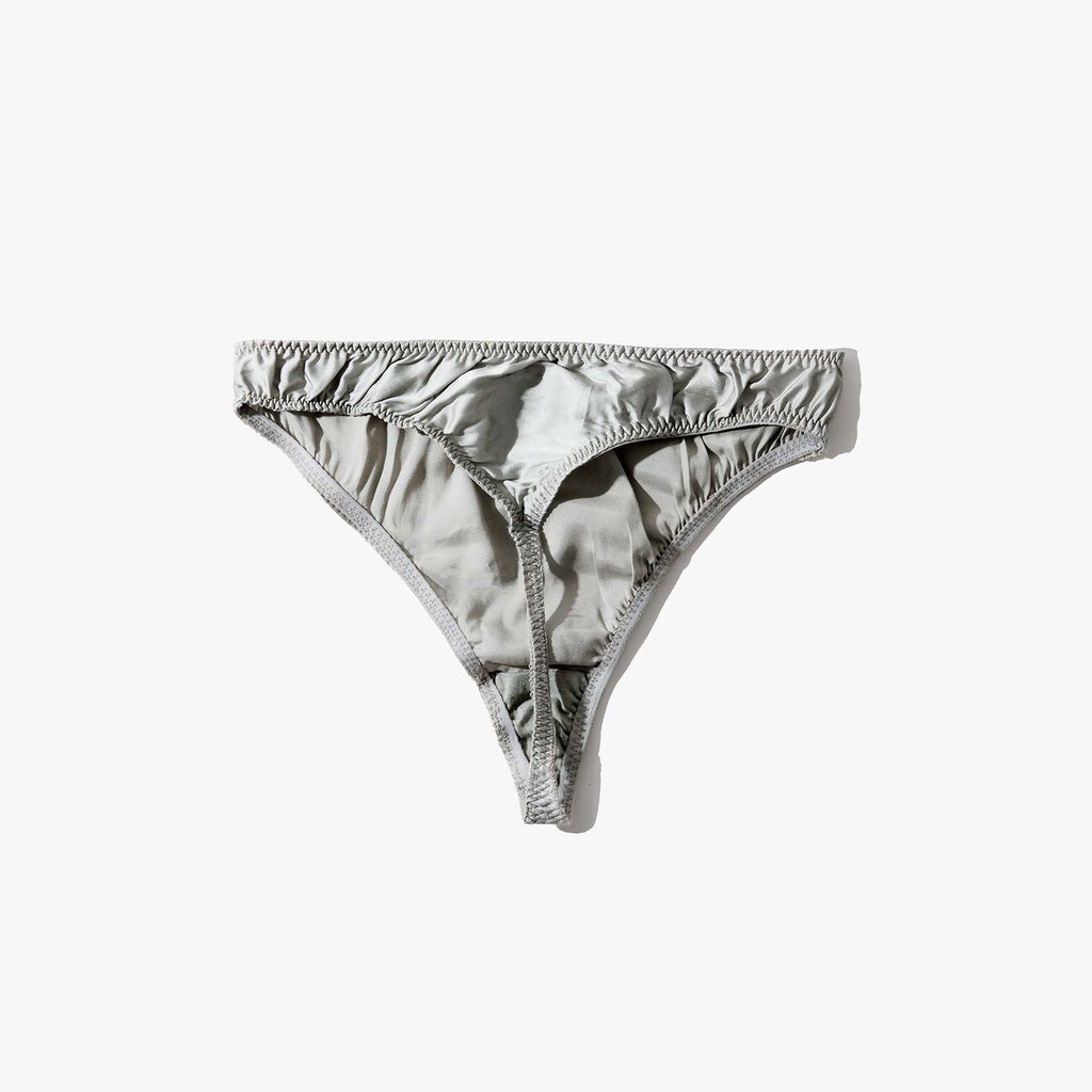 Plain Plant-Based Silk Thong