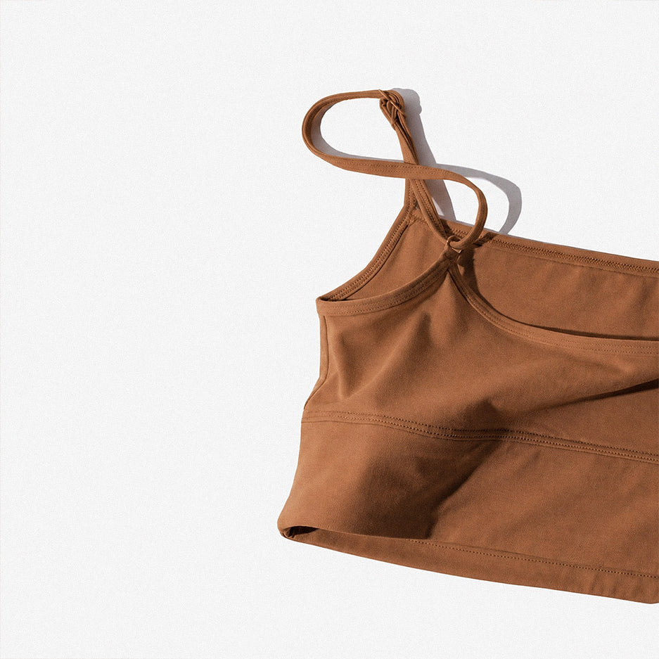 Straight-Neck Bra Top