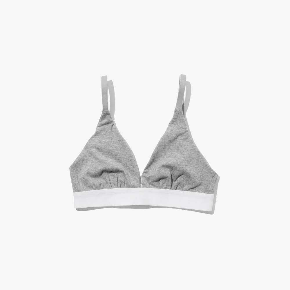 Plain Cotton Triangle Bra