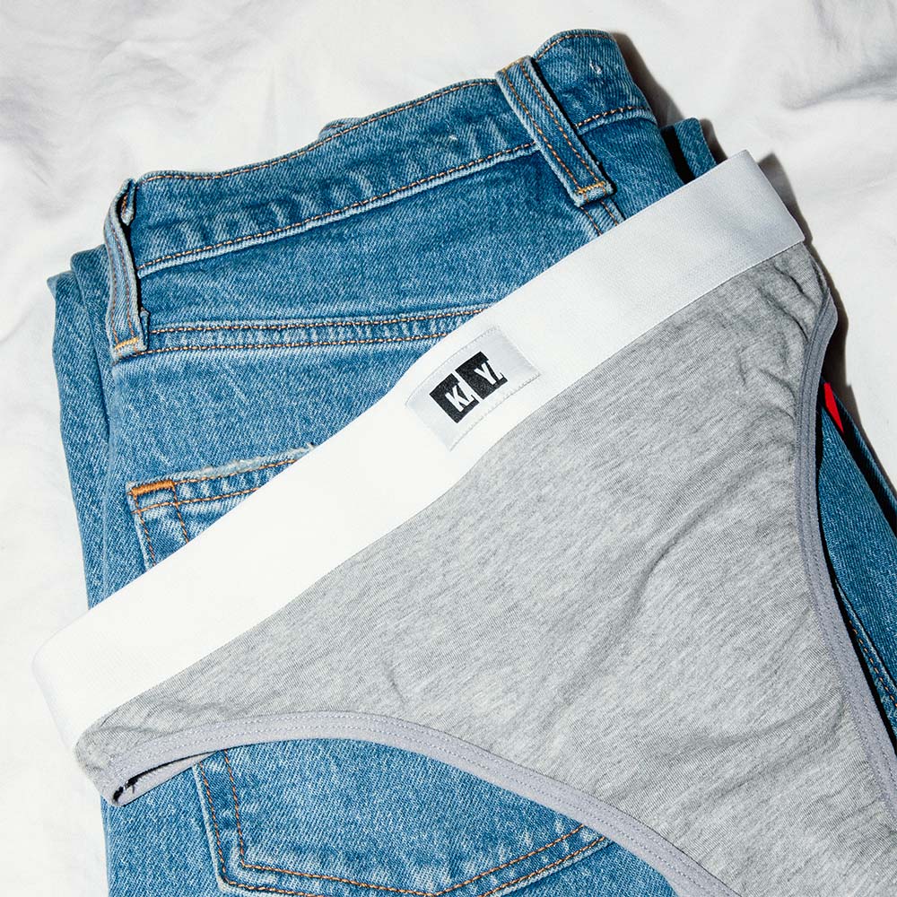 Cotton Thong + Elastic + Logo