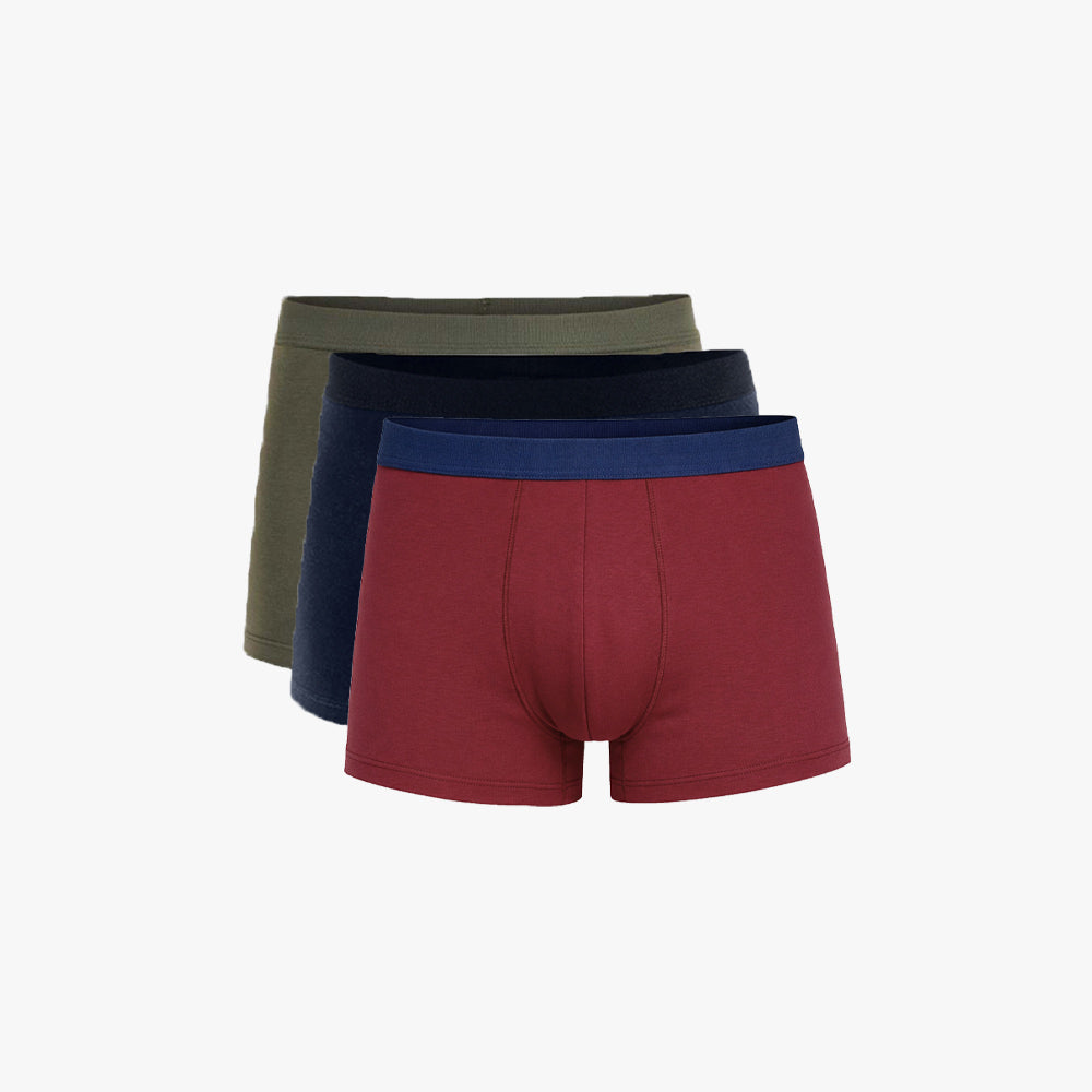 Plain Cotton Trunk | 3-Pack Three Colors