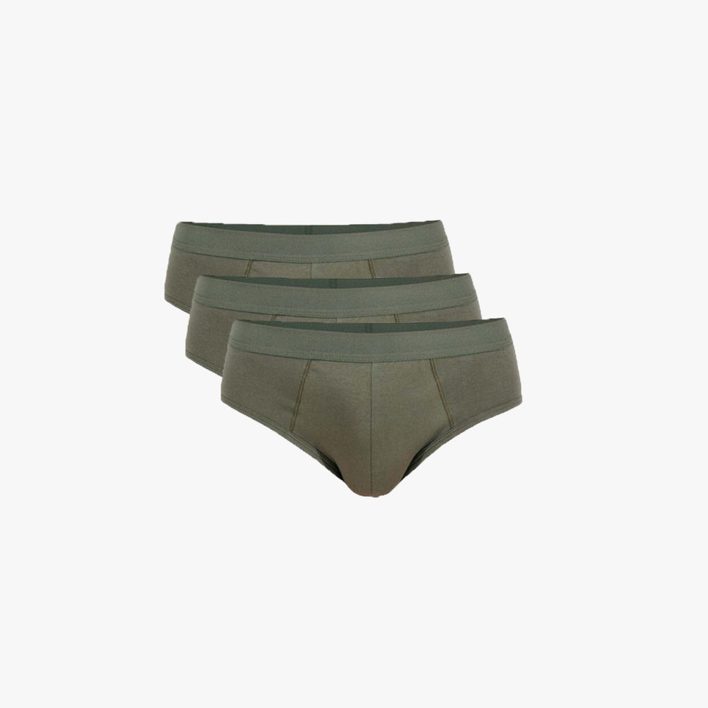 Plain Cotton Brief | 3-Pack Single Color