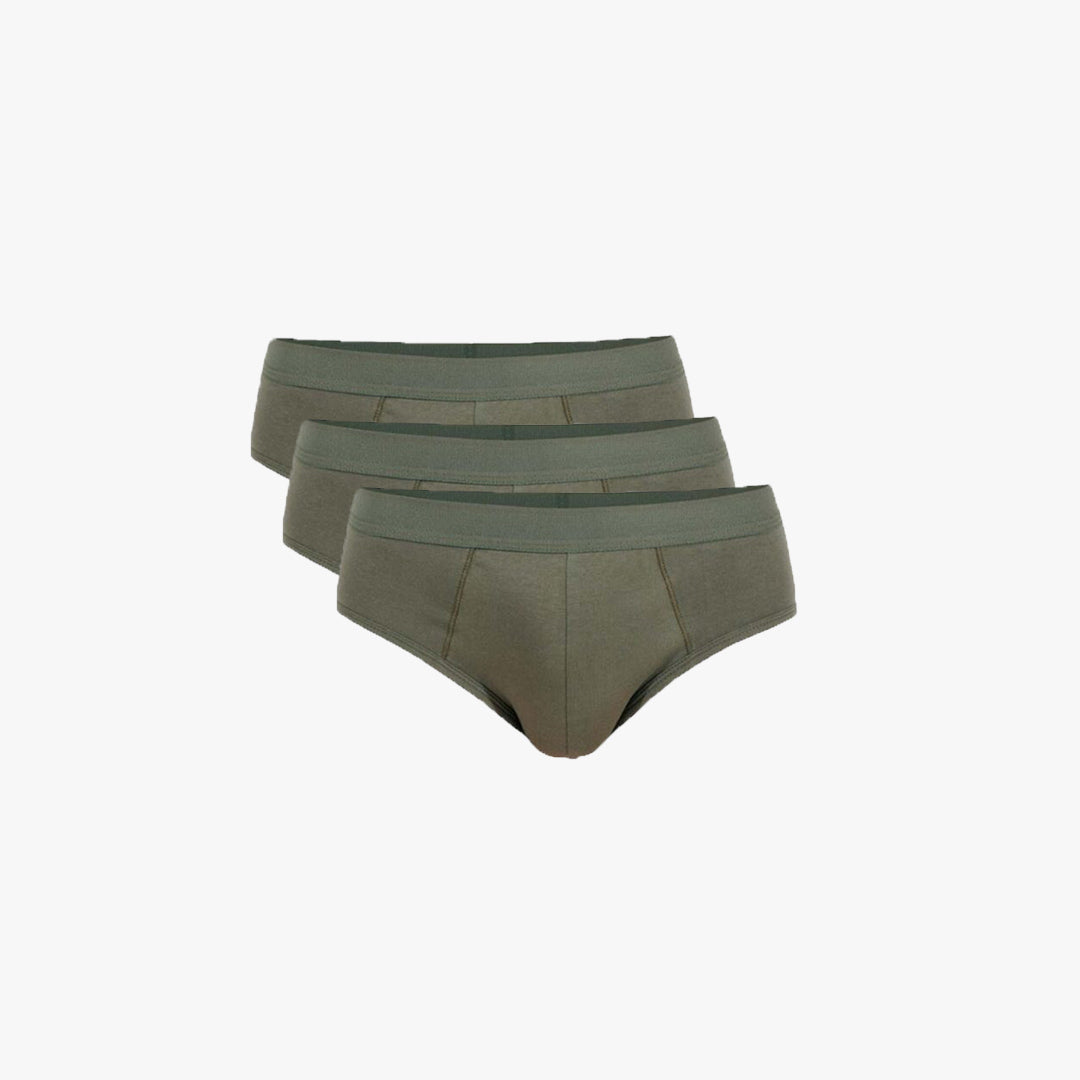 Plain Cotton Brief | 3-Pack Single Color