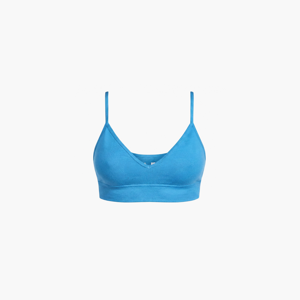 V-Neck Bra Top + High-Waist Brief Set