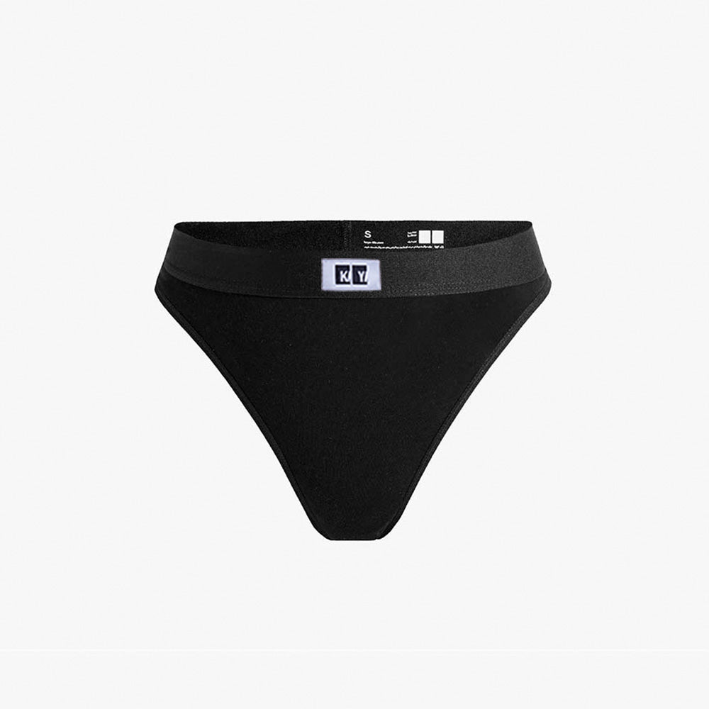 Cotton Thong + Elastic + Logo