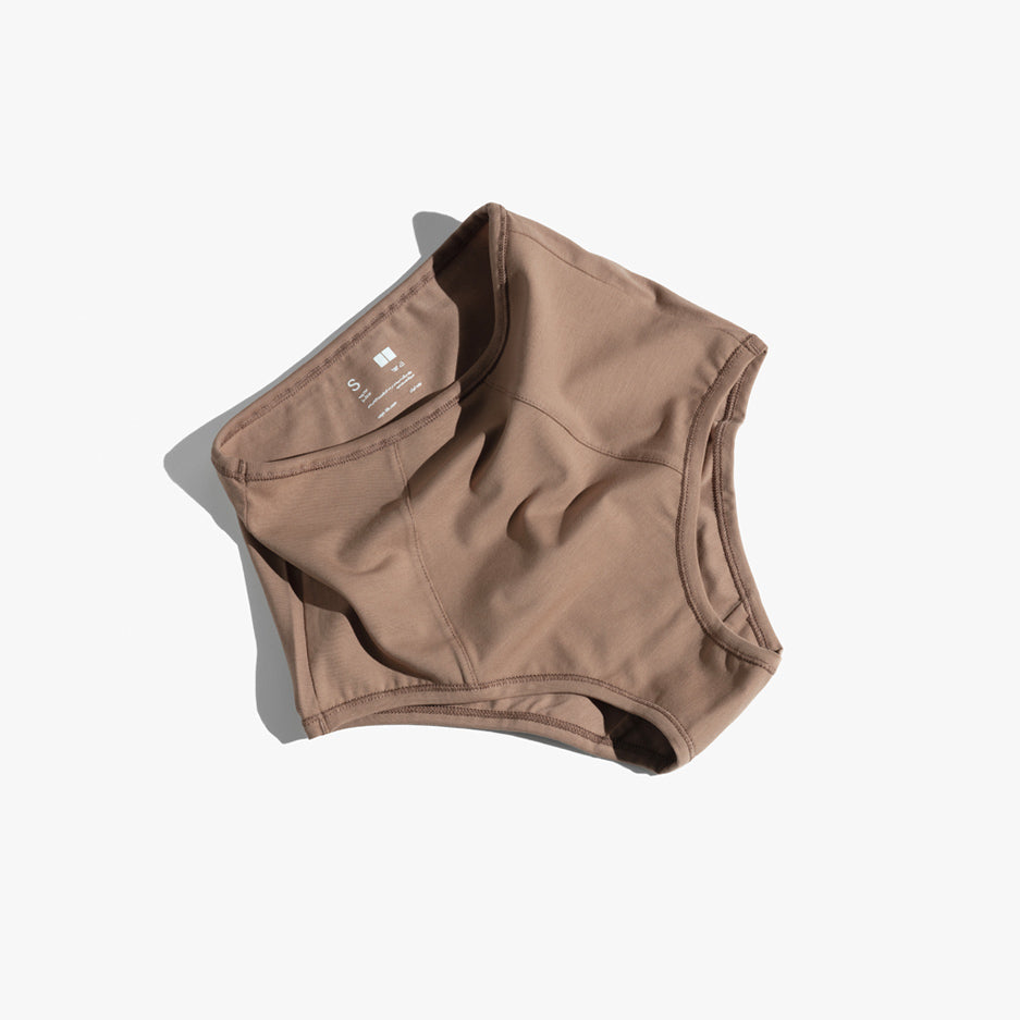 Plain Cotton High-Waist Brief | 3-Pack
