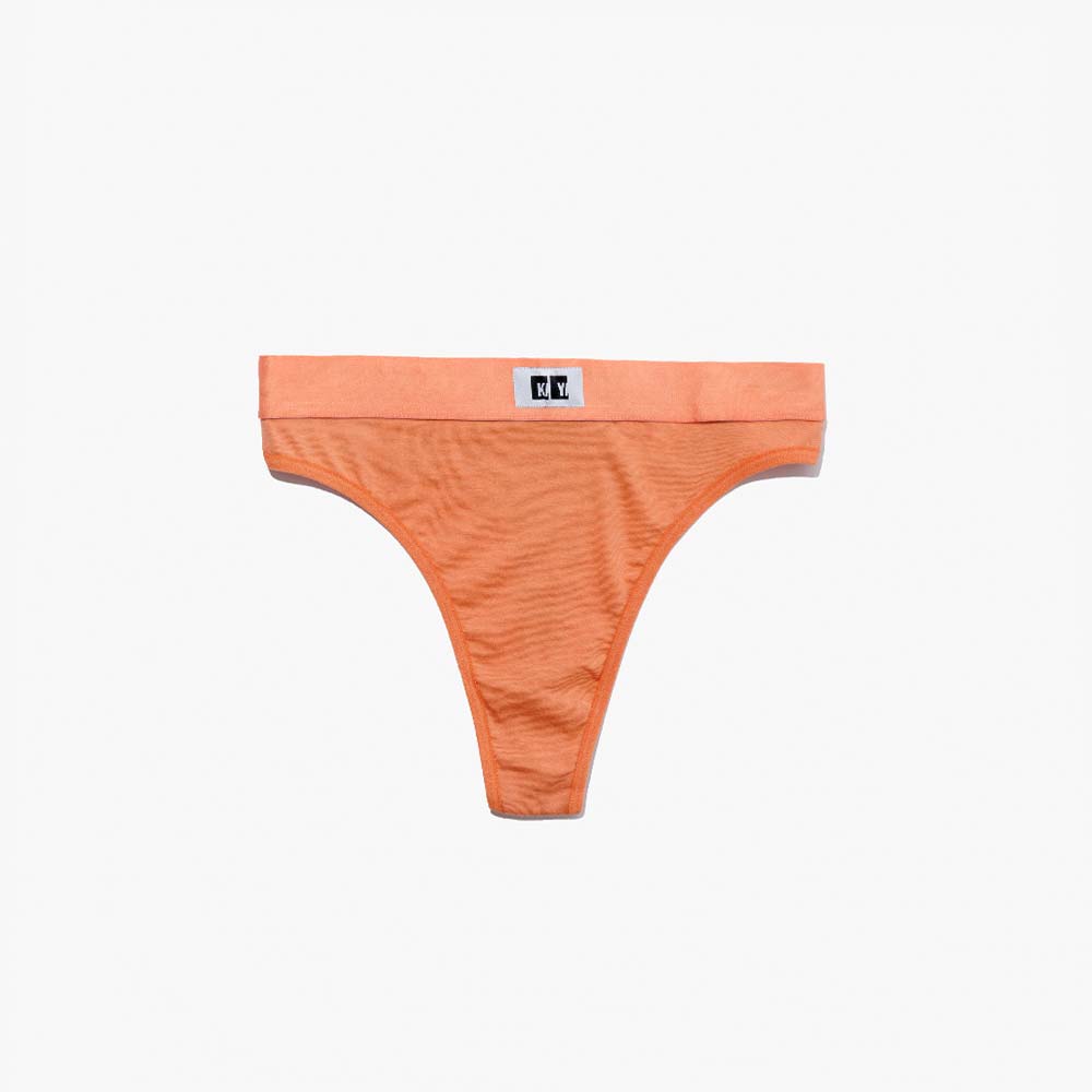 Cotton Thong + Elastic + Logo