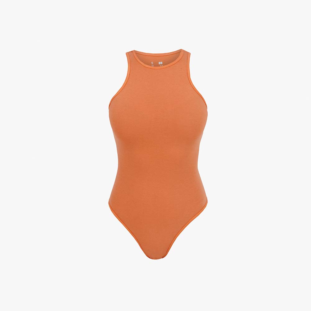 Women's High-Neck Thong Bodysuit