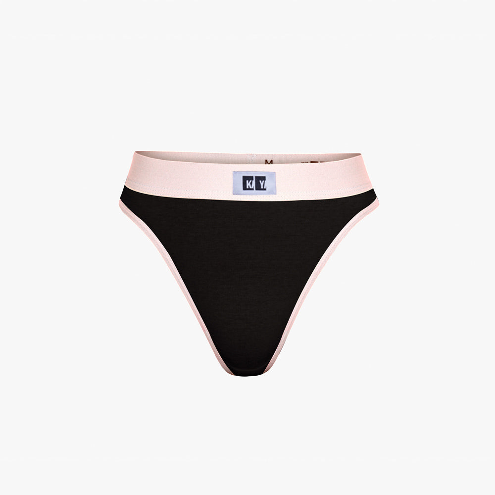 Cotton Thong + Elastic + Logo