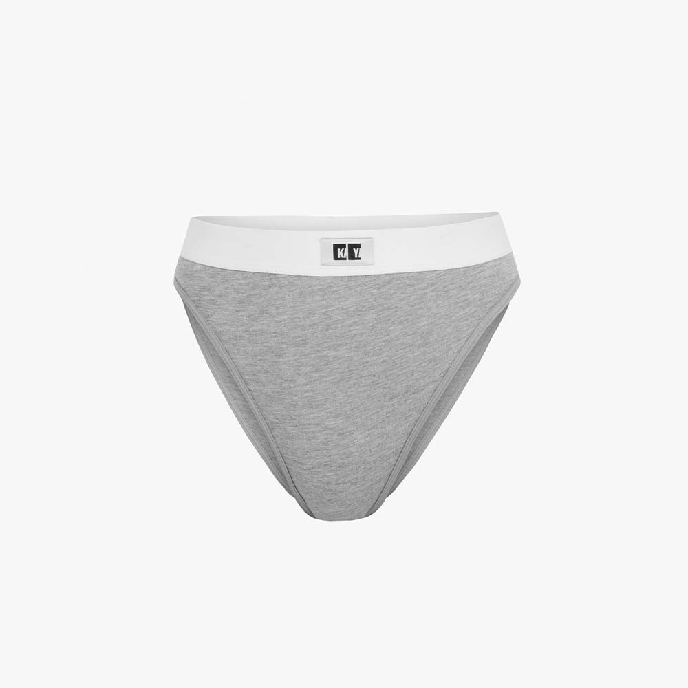 Cotton French Brief + Elastic + Logo